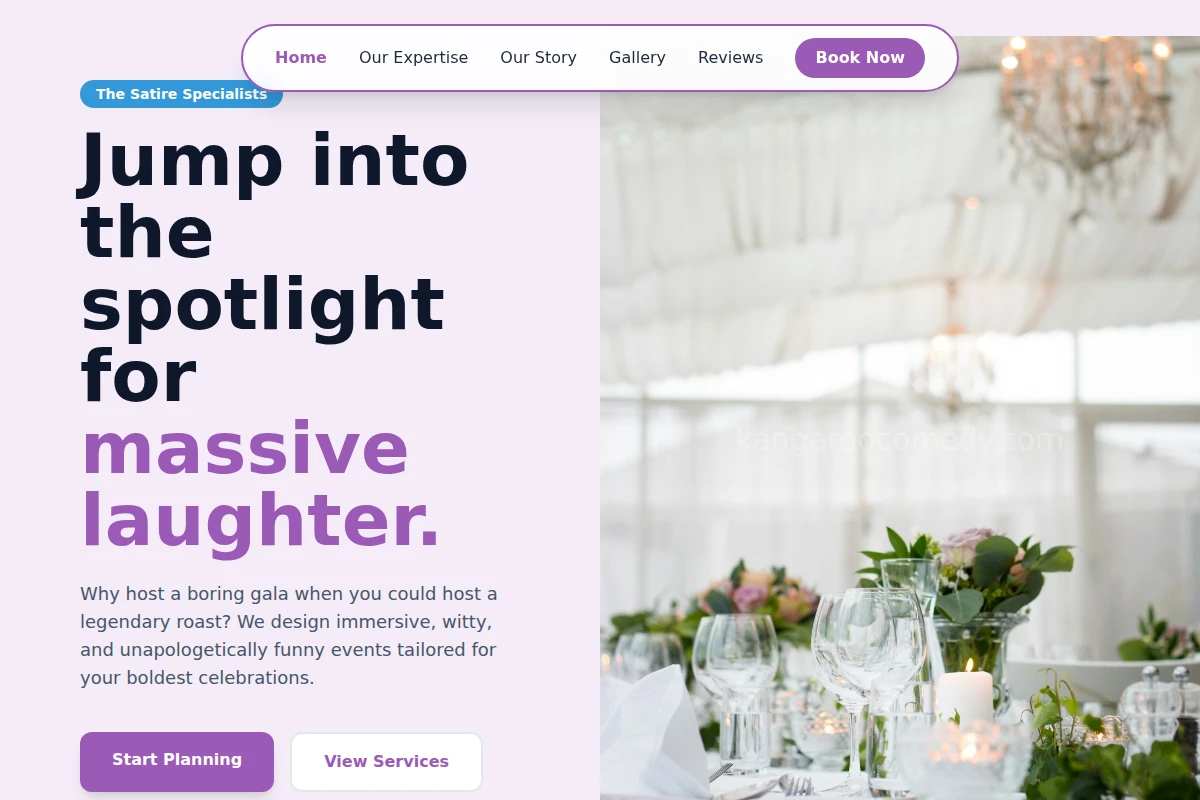 Satirist Event Planning