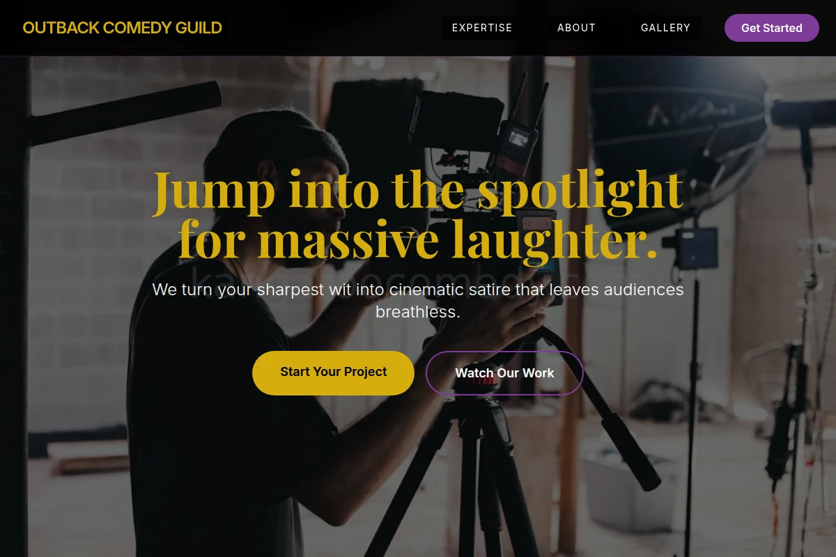 Premium Comedy Website Design